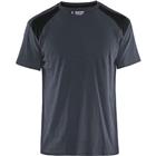 T-shirt Bi-Colour 3379 - donkergrijs/zwart