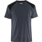 T-shirt Bi-Colour 3379 - donkergrijs/zwart