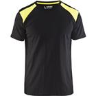 T-shirt Bi-Colour High Vis 3379 - zwart/fluo geel
