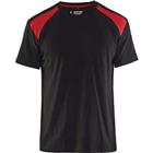 T-shirt Bi-Colour 3379 - zwart/rood