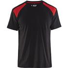 T-shirt Bi-Colour 3379 - zwart/rood