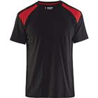 T-shirt Bi-Colour 3379 - zwart/rood