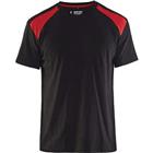 T-shirt Bi-Colour 3379 - zwart/rood