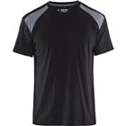 T-shirt Bi-Colour 3379 - zwart/grijs