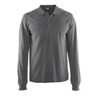 Poloshirt lange mouw knoopsluiting 3388 - grijs