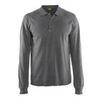 Poloshirt lange mouw knoopsluiting 3388 - grijs