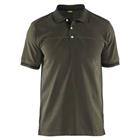 Poloshirt korte mouw knoopsluiting 3389 - groen/zwart