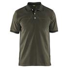 Poloshirt korte mouw knoopsluiting 3389 - groen/zwart