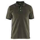 Poloshirt korte mouw knoopsluiting 3389 - groen/zwart