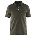 Poloshirt korte mouw knoopsluiting 3389 - groen/zwart