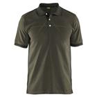 Poloshirt korte mouw knoopsluiting 3389 - groen/zwart