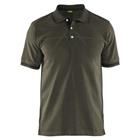 Poloshirt korte mouw knoopsluiting 3389 - groen/zwart
