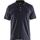 Poloshirt korte mouw knoopsluiting 3389 - marineblauw/zwart