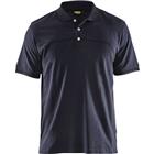 Poloshirt korte mouw knoopsluiting 3389 - marineblauw/zwart
