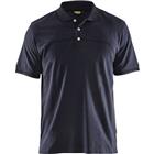 Poloshirt korte mouw knoopsluiting 3389 - marineblauw/zwart