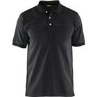 Poloshirt korte mouw knoopsluiting 3389 - zwart/donkergrijs