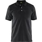 Poloshirt korte mouw knoopsluiting 3389 - zwart/donkergrijs