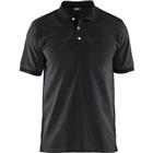Poloshirt korte mouw knoopsluiting 3389 - zwart/donkergrijs