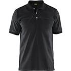 Poloshirt korte mouw knoopsluiting 3389 - zwart/donkergrijs