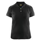 Poloshirt Dames korte mouw knoopsluiting 3390 - zwart/donkergrijs