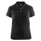 Poloshirt Dames korte mouw knoopsluiting 3390 - zwart/donkergrijs
