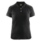 Poloshirt Dames korte mouw knoopsluiting 3390 - zwart/donkergrijs
