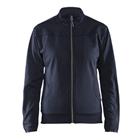 Service sweatshirt Dames met rits 3394 - marineblauw/zwart