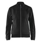 Service sweatshirt Dames met rits 3394 - zwart/donkergrijs