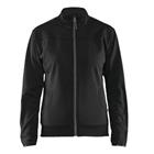 Service sweatshirt Dames met rits 3394 - zwart/donkergrijs