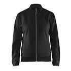 Service sweatshirt Dames met rits 3394 - zwart/donkergrijs