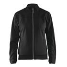Service sweatshirt Dames met rits 3394 - zwart/donkergrijs