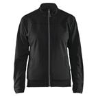Service sweatshirt Dames met rits 3394 - zwart/donkergrijs