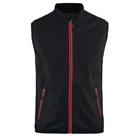 Bodywarmer Softshell High Vis 3850 - zwart/fluo rood