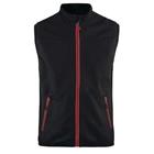 Bodywarmer Softshell High Vis 3850 - zwart/fluo rood