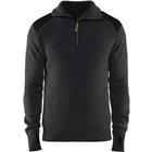 Sweater Wol 4630 - donkergrijs/zwart