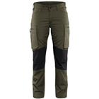 Service werkbroek Dames stretch 7159 - groen/zwart