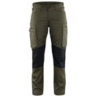 Service werkbroek Dames stretch 7159 - groen/zwart