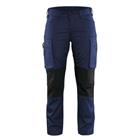 Service werkbroek Dames stretch 7159 - marineblauw/zwart