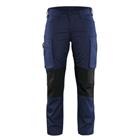 Service werkbroek Dames stretch 7159 - marineblauw/zwart