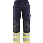 Werkbroek Multinorm Dames vlamvertragend High Vis 7188-marine/geel
