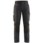 Service werkbroek Dames High Vis 7195 - zwart/rood