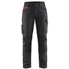 Service werkbroek Dames High Vis 7195 - zwart/rood