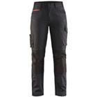 Service werkbroek Dames High Vis 7195 - zwart/rood