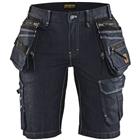 Short Dames Denim Stretch X1900 7992 - marineblauw/zwart