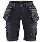 Short Dames Denim Stretch X1900 7992 - marineblauw/zwart