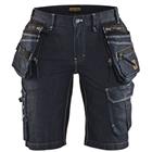 Short Dames Denim Stretch X1900 7992 - marineblauw/zwart