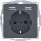 Hager Berker Q.1/Q.3/Q.7 Wandcontactdoos (WCD schakelmat.) | 48036086