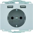 Hager Berker K.5 Wandcontactdoos (WCD schakelmat.) | 48037003