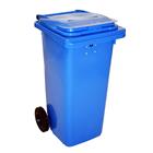 Container met papiergleuf en slot | blauw | VB 120400