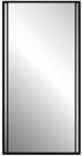 Raminex Silkline rechthoekige wandspiegel, met facet, verticale zijden, hxbxd 800x400x5mm